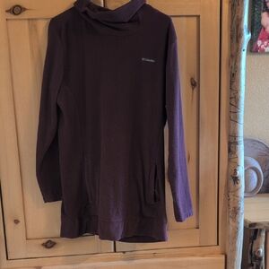 Columbia Dark Purple Cowl Neck Top